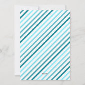 Ombre blauw LOVE foto Valentijnsdag Feestdagenkaart (Achterkant)