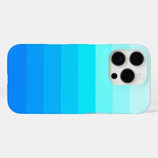 Ombre Blauw Ontwerp Case-Mate iPhone Case (Achterkant (horizontaal))