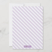 Ombre Blocks Graduation Party Invitation (lila) Kaart (Achterkant)
