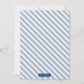 Ombre Blocks Graduation Party Invitation (marine) Kaart (Achterkant)