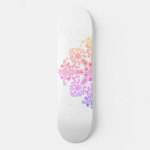 Ombre bloem  persoonlijk skateboard