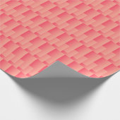 Ombre blokkeert abstract koraal tot oranje cadeaupapier (Hoek)