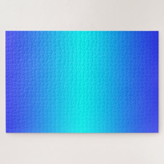 Ombre Blue and Turquoise Gradient Legpuzzel (Horizontaal)