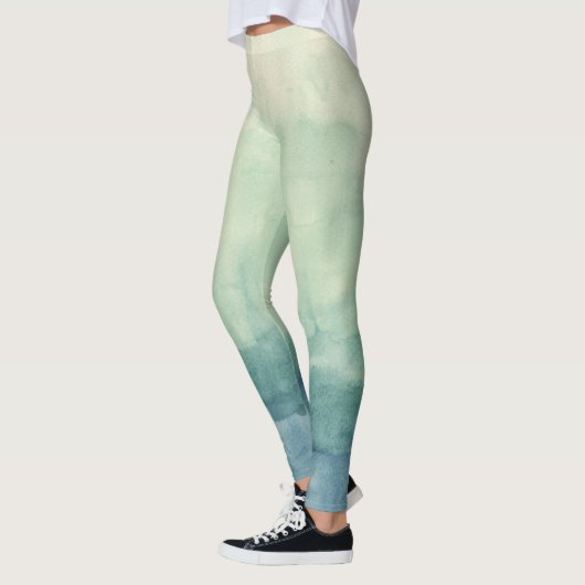 Ombre blue draag leggings (Links)