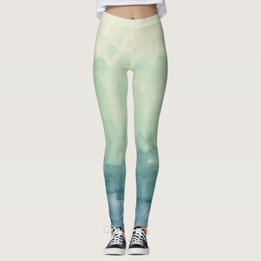 Ombre blue draag leggings (Voorkant)