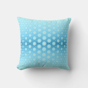 Ombre Blue en Peach Geometric Kussen
