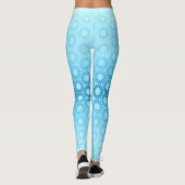 Ombre Blue en Peach Geometric Leggings (Achterkant)