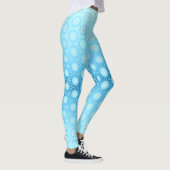 Ombre Blue en Peach Geometric Leggings (Rechts)