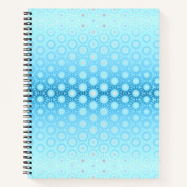 Ombre Blue en Peach Geometric Notitieboek