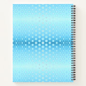  Ombre Blue en Peach Geometric Notitieboek (Achterkant)
