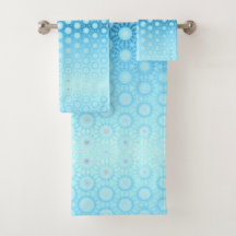  Ombre Blue en Perzik geometrisch dekbed Hoesje