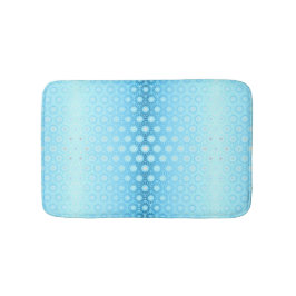  Ombre Blue en Perzik geometrisch dekbed Hoesje Badmat