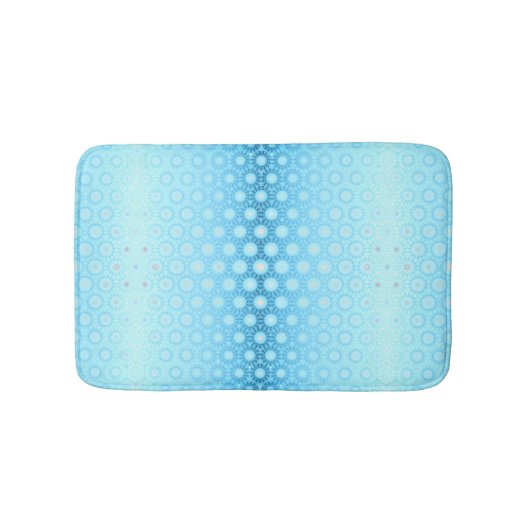Ombre Blue en Perzik geometrisch dekbed Hoesje Badmat (Voorkant)