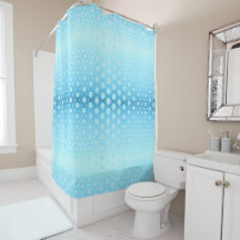  Ombre Blue en Perzik geometrisch dekbed Hoesje