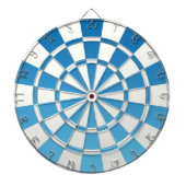 Ombre Blue en White Dartbord (Voorkant)