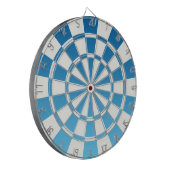 Ombre Blue en White Dartbord (Voorkant Links)