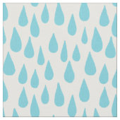 Ombre Blue Falling Raindrops Stof (Close Up)