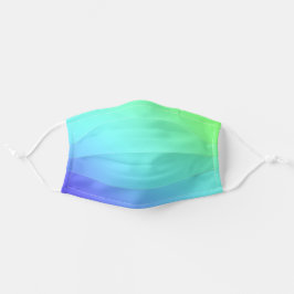 Ombre Blue Green & Turquoise Revable Stoffen Mondkapje