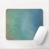 Ombre Blue Green Zee Abstract schilderen Muismat (Met muis)