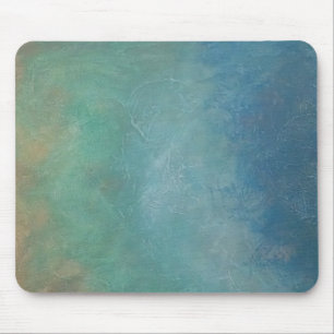 Ombre Blue Green Zee Abstract schilderen Muismat