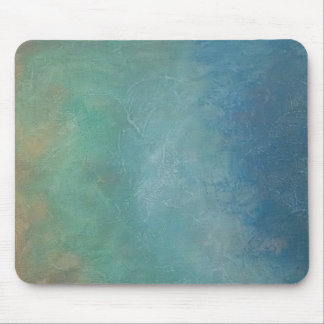 Ombre Blue Green Zee Abstract schilderen Muismat