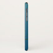 Ombre Blue Navy Blauwgroen Plain Persoonlijke naam Case-Mate iPhone Case (Achterkant/links)