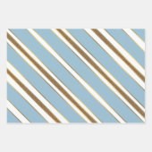 Ombre Blue Snowflake   Inpakpapier Vel (Voorkant 2)