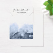 Ombre Blue Waterverf Ketting Display Card Visitekaartje (Bureau)