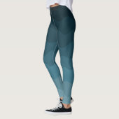 Ombre Blue Waves Pattern Leggings (Links)