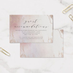 Ombre Blush Pink Frost Accommodatie Kaart invoegen