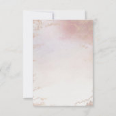 Ombre Blush Pink Frosted Folie Waterverf Wedding Save The Date (Achterkant)