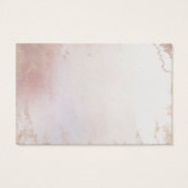 Ombre Blush Pink Frosted Website RSVP Kaarten invo Visitekaartje (Achterkant)