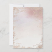 Ombre Blush Roze Bevroren Folie Meisjesfeestje Kaart (Achterkant)