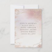 Ombre Blush Roze Frosted Bruiloft Tafelnummers (Achterkant)