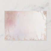 Ombre Blush Roze Frosted Folie Bruiloft Informatie Informatiekaartje (Achterkant)