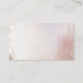 Ombre Blush Roze Frosted Folie Douche Gift Registr Informatiekaartje (Achterkant)
