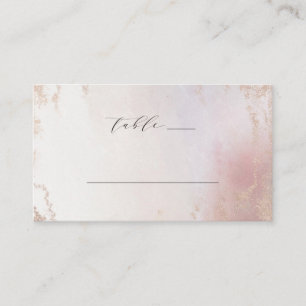Ombre Blush Roze Frosted Folie Trouwtafel Nummer Plaatskaartje