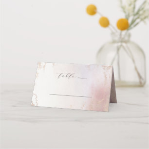 Ombre Blush Roze Frosted Folie Trouwtafel Nummer Plaatskaartje