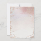 Ombre Blush Roze Frosted Folie Verlovingsfeest Kaart (Achterkant)