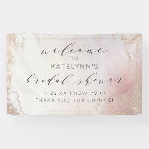 Ombre Blush Roze Frosted Vrijgezellenfeest Welkom Spandoek