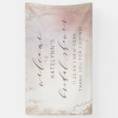 Ombre Blush Roze Frosted Vrijgezellenfeest Welkom Spandoek (Verticaal)