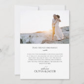 Ombre blush roze | Weddenschap Bedankkaart (Voorkant)