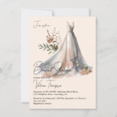 Ombre Boho Trouwjurk bloemenkledij Vrijgezellenfee Kaart (Voorkant)