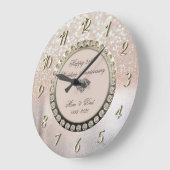 Ombre Bokeh Diamanten 25ste trouwdag Grote Klok (Hoek)