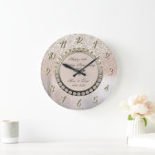 Ombre Bokeh Diamonds 25th Wedding Jubileum Grote Klok (Huis)