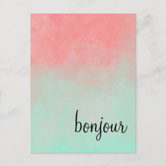 Ombre Bonjour Briefkaart