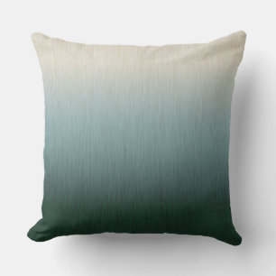 Ombre bosgroene crème buitenkussen