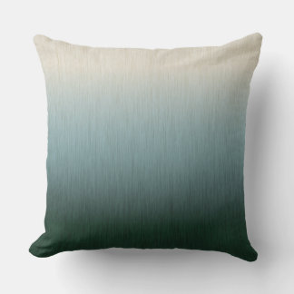 Ombre bosgroene crème buitenkussen