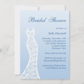Ombre Bridal Shower Invitation in Placid Blue Kaart (Voorkant)