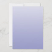Ombre Bridal Shower Invitation in Violet Tulip Kaart (Achterkant)